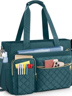 Teacher Tote Bag 15.6 inch Laptop Bag Work Bags for Women Nurse Tote Professiona